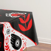 Chicken Hen Folk Art Tafelkleed (Voorbeeld)