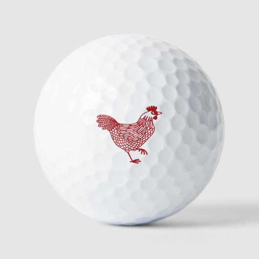 Chicken Hen Golfballen (Voorkant)