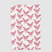 Chicken Hen Golfhanddoek (Voorkant)