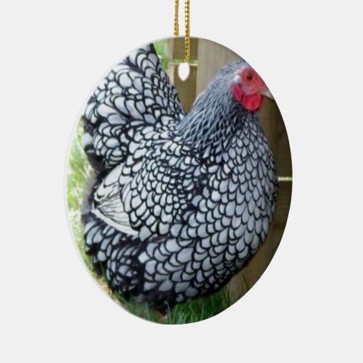 Chicken Hen Keramisch Ornament (Rechts)