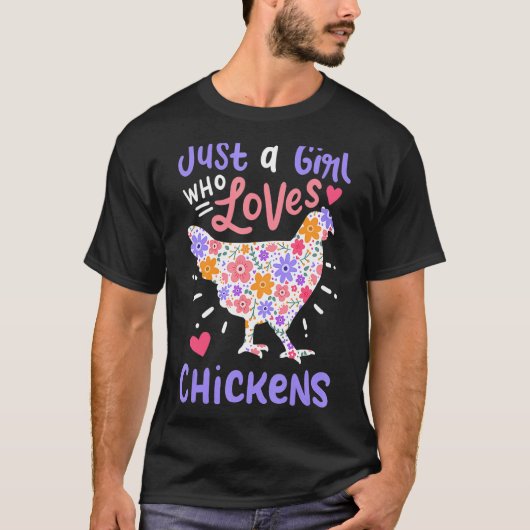 Chicken Hen Love Cute T-shirt (Voorkant)