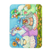 CHICKEN HEN PARTIJ, LAND FEATHERED FRIENDS Funny Magneet (Verticaal)