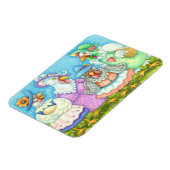 CHICKEN HEN PARTIJ, LAND FEATHERED FRIENDS Funny Magneet (Linkerzijde)