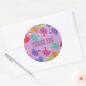 Chicken Hen Pattern Dank u Sticker Label (Envelop)