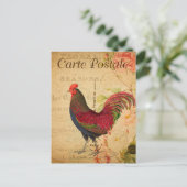  Chicken Hen Rooster afbeelding Frans Briefkaart (Staand voorkant)