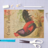  Chicken Hen Rooster afbeelding Frans Tissuepapier (Craft)