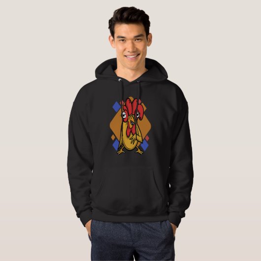 chicken hen rooster hoodie (Voorkant volledig)