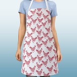 Chicken Hen Schort<br><div class="desc">Een leuk rood kippenpatroon voor pluimveeliefhebbers. Originele kunst van Nic Squirrell.</div>