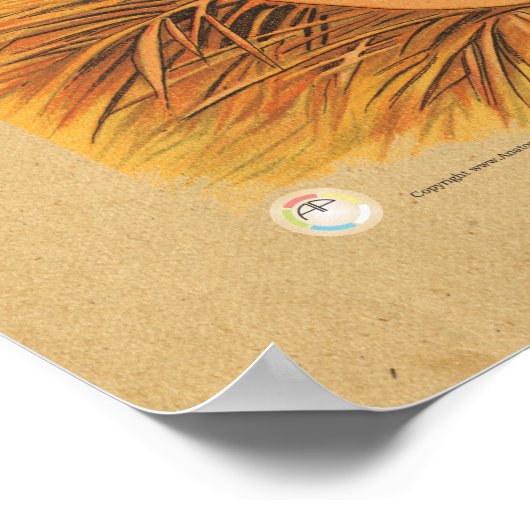 Chicken Hen Skeletal Anatomee Chart Poster (Hoek)