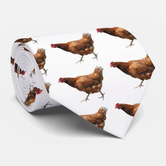 Chicken Hen Stropdas (Opgerold)