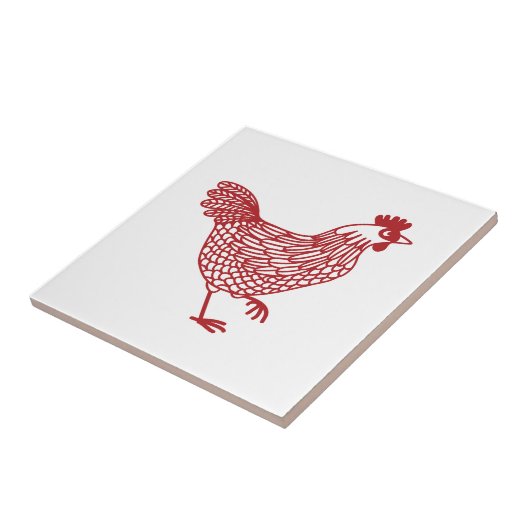Chicken Hen Tegeltje (Zijkant)