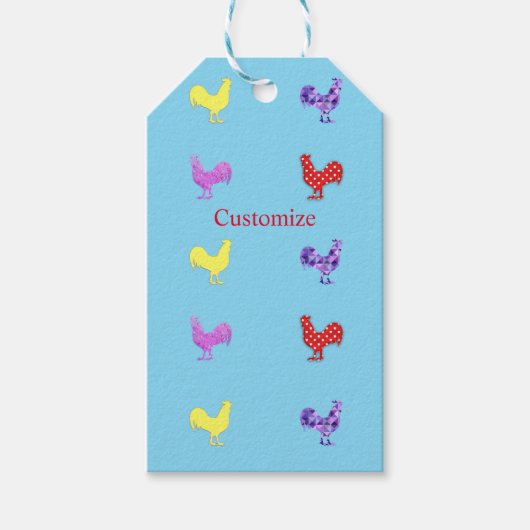 Chicken Hens Thunder_Cove Cadeaulabel (Voorkant)