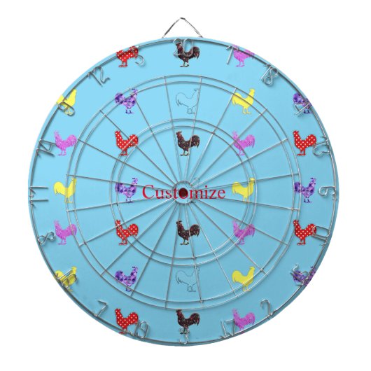 Chicken Hens Thunder_Cove Dartbord (Voorkant)