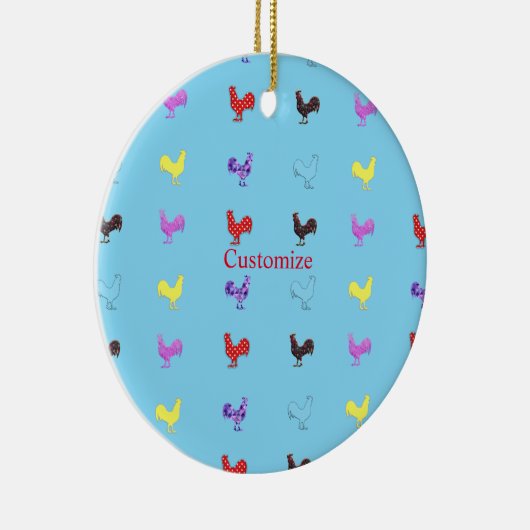 Chicken Hens Thunder_Cove Keramisch Ornament (Rechts)