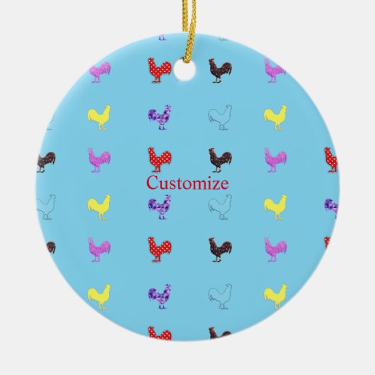 Chicken Hens Thunder_Cove Keramisch Ornament (Voorkant)