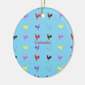 Chicken Hens Thunder_Cove Keramisch Ornament (Links)