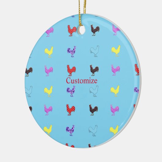 Chicken Hens Thunder_Cove Keramisch Ornament (Links)