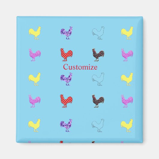 Chicken Hens Thunder_Cove Magneet (Voorkant)