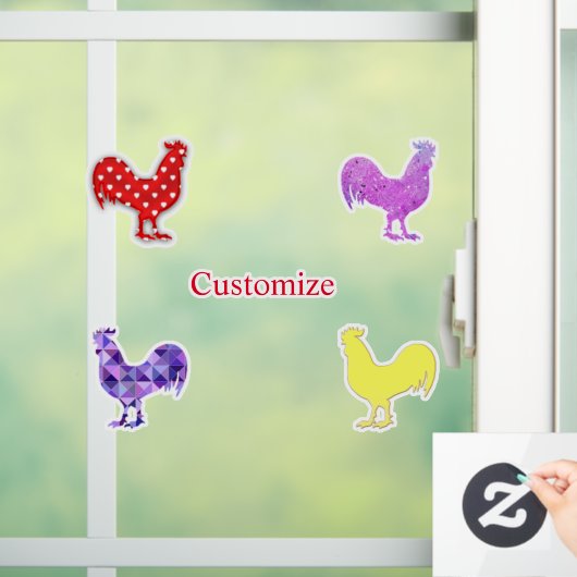 Chicken Hens Thunder_Cove Raamsticker (Huis)