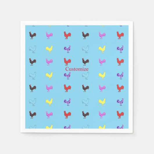 Chicken Hens Thunder_Cove Servet (Voorkant)