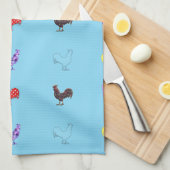 Chicken Hens Thunder_Cove Theedoek (Quarter Fold)