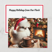 Chicken Holiday Groet Briefkaart (Voorkant / Achterkant)