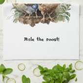 Chicken House Haan en Kippen Theedoek (Gevouwen)