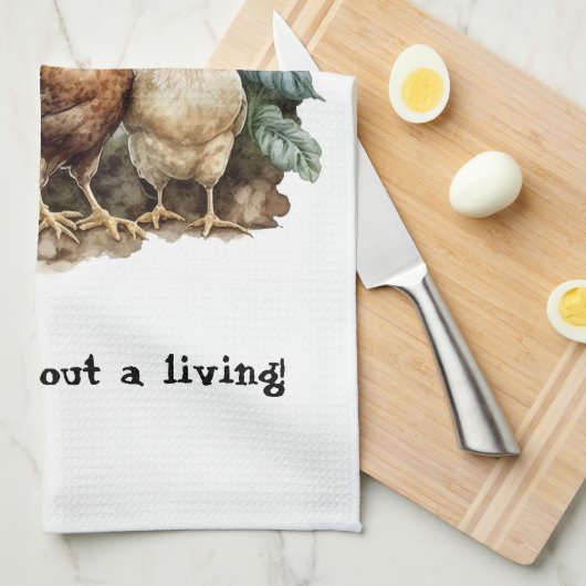 Chicken House Haan Theedoek (Quarter Fold)