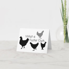 Chicken Humor: Wat is de Fuster Cluck? BLANCO Kaart