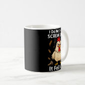 Chicken I Don't Have A Screw Loose, Funny, Jokes, Koffiemok (Voorkant rechts)