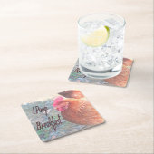 Chicken I poop Breakfast Funny Humor Kartonnen Onderzetters (Insitu)