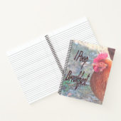 Chicken I poop Breakfast Funny Humor Notitieboek (Binnen)