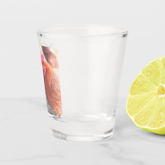 Chicken I poop Breakfast Funny Humor Shot Glas (Rechts)