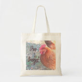 Chicken I poop Breakfast Funny Humor Tote Bag (Voorkant)