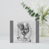 Chicken Illustration Briefkaart (Staand voorkant)