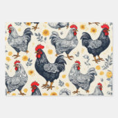 Chicken Illustration Inpakpapier Vel (Voorkant 3)