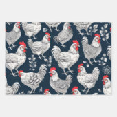 Chicken Illustration Inpakpapier Vel (Voorkant)