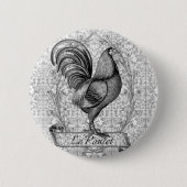 Chicken Illustration Ronde Button 5,7 Cm (Voorkant)