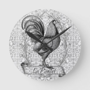 Chicken Illustration Ronde Klok