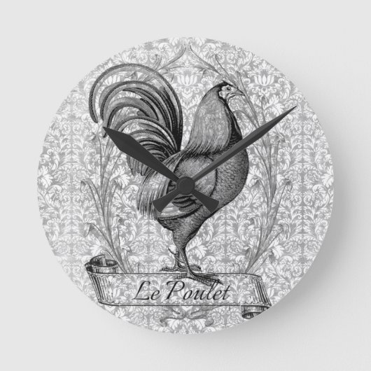  Chicken Illustration Ronde Klok (Voorkant)
