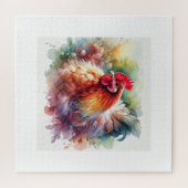 Chicken in Light 200824AREF146 - Watercolor Legpuzzel (Horizontaal)