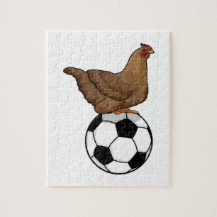 Chicken in Soccer Sports Legpuzzel