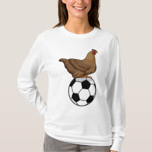 Chicken in Soccer Sports T-shirt