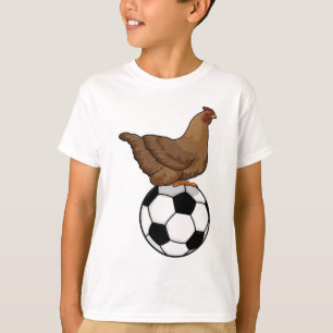 Chicken in Soccer Sports T-shirt