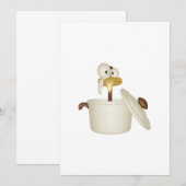 Chicken in Soup Invitation Kaart (Voorkant / Achterkant)