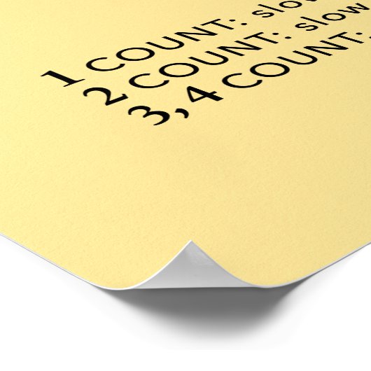 CHICKEN JIVE DANCE STEP DIAGRAM door Sandra Boynto Poster (Hoek)