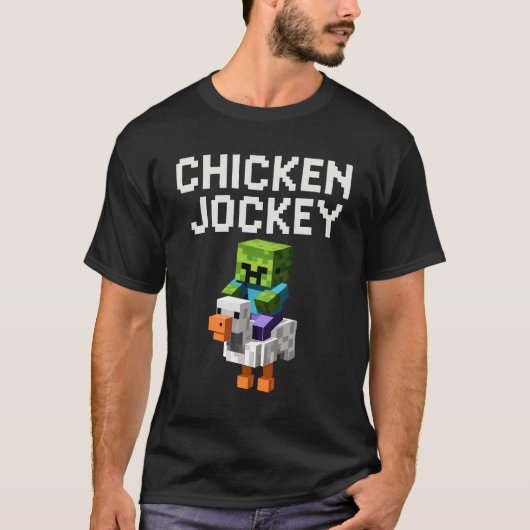 Chicken Jockey Funny Meme T-shirt (Voorkant)