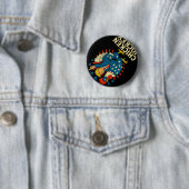 Chicken Jockey Trump Funny Meme 1 Ronde Button 5,7 Cm (In situ)