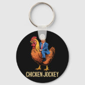 Chicken Jockey Trump Funny Meme 5 Sleutelhanger (Voorkant)