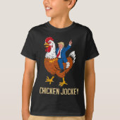 Chicken Jockey Trump Funny Meme 9 T-shirt (Voorkant)